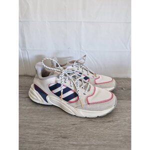 Adidas Women's 90s Valasion EE9907 Running Shoes Sneakers White Grey Pink SZ 7